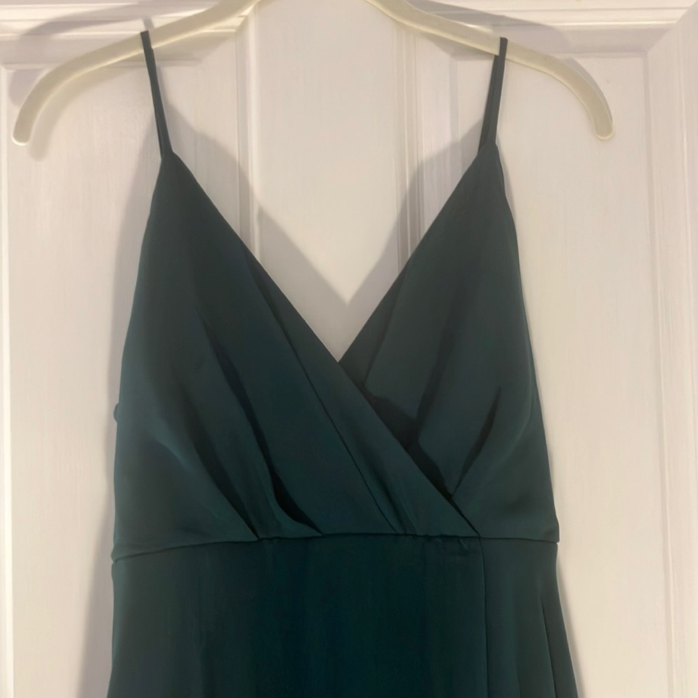 forest green gown